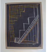 Joel Foster, Stairway #1, 2014, paint on paper