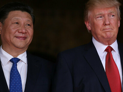 Gira asiática de Trump: en la imagen, con Xi Jinping, el presidente de China