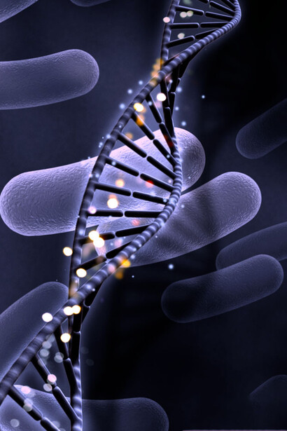 Una cadena de ADN. CRISPR ha emergido como una herramienta revolucionaria con aplicaciones transformativas en el diagnóstico médico