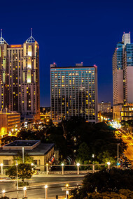 Night wiew of San Antonio.