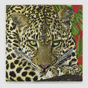 John Newsom,
Fast Shadow, 2020,
Oil on canvas,
84 x 84 in (213.4 x 213.4 cm). Courtesy of the artist and Marc Straus Gallery