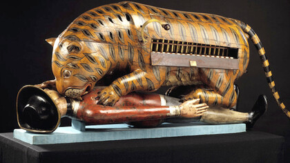 India museum - Tipu's tiger with organ