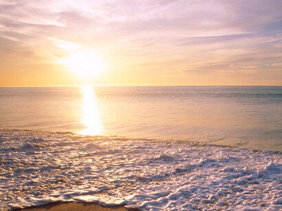 Atardecer junto al mar