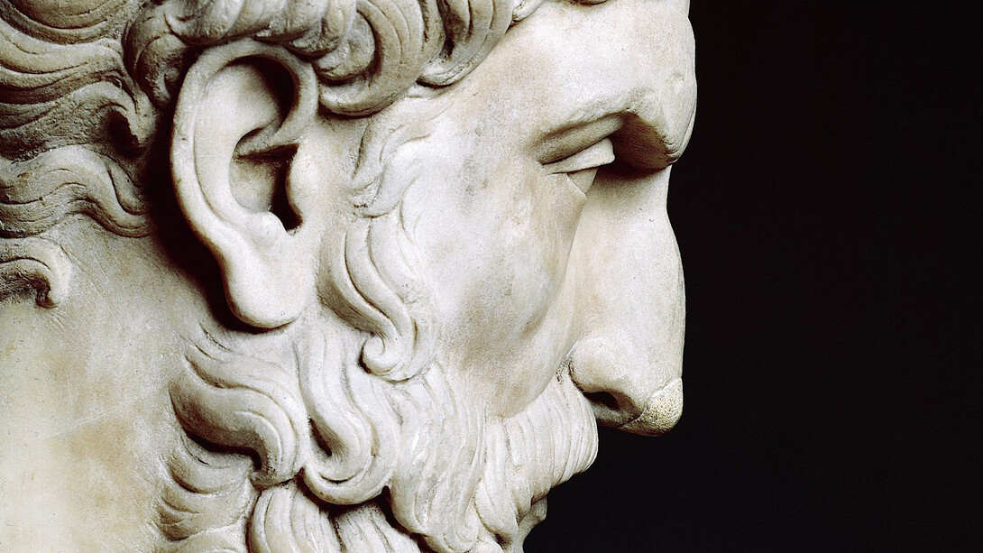 Epicuro, máximo representante del hedonismo racional y el atomismo