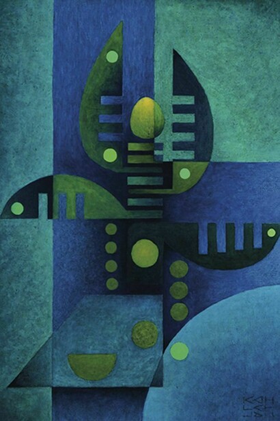 Miguel Kohler-Jan, Retrato, 1971, oil on canvas, 92 x73 cm