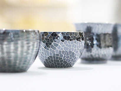 Sterling silver sake cups, Mori Ginki Seisakusyo © Nariyuki Matsuzawa