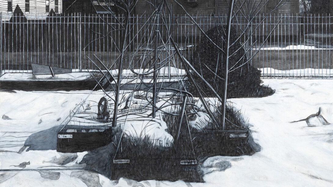 Willie Birch, Melting snow #3, 2025. Courtesy of Fort Gansevoort 