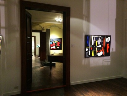Caziel: Abstraction Explored, Exhibition view. Courtesy of Whitford Fine Art