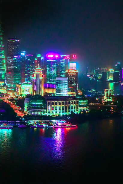 Shanghai, China. Die Pudong Gebäude