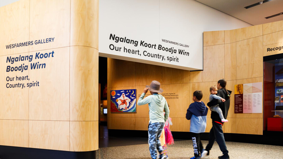 Ngalang koort boodja wirn, exhibition view. Courtesy of Western Australian Museum