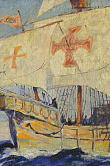 La Santa María, una de las tres carabelas de Colón en su primer viaje a las "Indias"