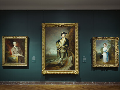 Gainsborough: the fashion of portraiture, exhibition view. Courtesy of the Frick Collection