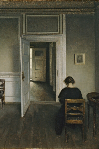 Vilhelm Hammershøi, Interior, Strandgade 30, (1906-1908). ARoS – Aarhus Art Museum. Photo: © Ole Hein Pedersen