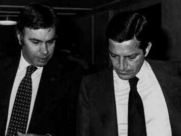 Felipe González con Adolfo Suárez