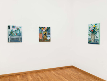 Georgina Gratrix, Notes from the studio, vista della mostra. Per gentile concessione della Galleria Monica De Cardenas