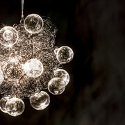 Custom Luxory Glass & Light Works. Courtesy of Tansey Contemporary