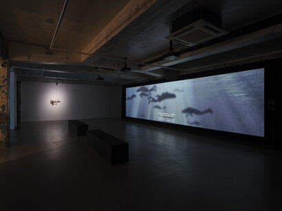 Lap-See Lam, Bamboo palace, revisited, exhibition view. Courtesy of Blindspot Gallery