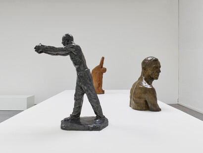 George Minne, Le fils perdu, vue d'exposition. Avec l'aimable autorisation du Museum Dhondt-Dhaenens