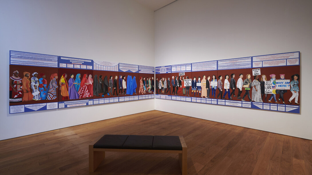 Various artists, Seven paintings – Seven encounters, ehxibition view. Courtesy of Mudam 