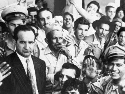 José Figueres Ferrer con partidarios durante la Guerra Civil