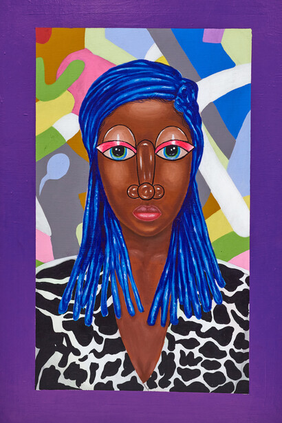 Samson Bakare, Give hope a chance, 91.44x60.96cm, acrylic on canvas. Courtesy of DCG and the artist