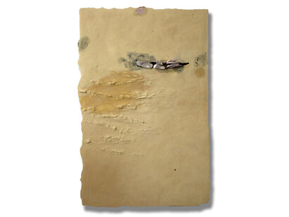 Franco Guerzoni, Musivum 2012, Tecnica mista su lastra di scagliola 140,0 x 93,0