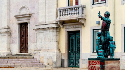 A estátua do padre António Vieira em Lisboa