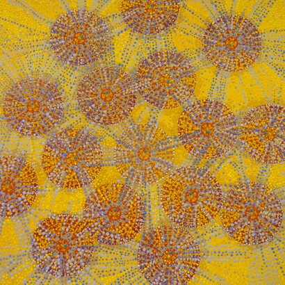 Ayott, Diane, Applause, 2014, Mixed Media on paper, 20 x 20 in.