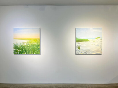 Sara MacCulloch, Sun fog rain, exhibition view. Courtesy of Kathryn Markel Fine Arts