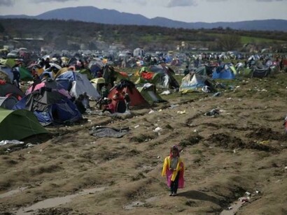 Refugees in the Greek-Turkish border