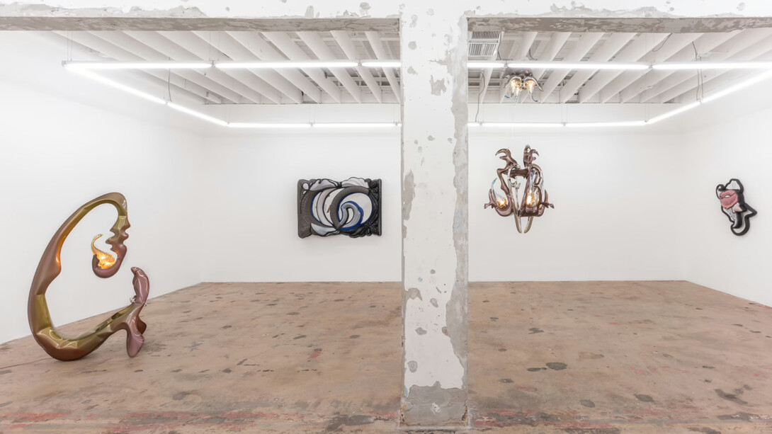 Oh de Laval, Hilliary Gabryel, made by Astronauts, Dripped, exhibition view. Courtesy of Nina Johnson  