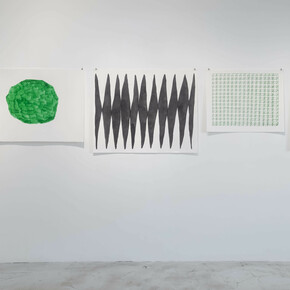 Installation view, Nabuqi, Edouard Malingue Gallery, Hong Kong, 2021. Image courtesy of Edouard Malingue Gallery.