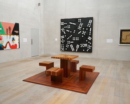 Installation view: Spots, Dots, Pips, Tiles: An Exhibition About Dominoes, Pérez Art Museum Miami, 2017. Photo by PAMM