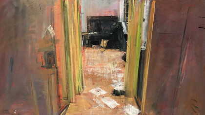 Arslan. Charlie, 2016, oil, 32x58 inches