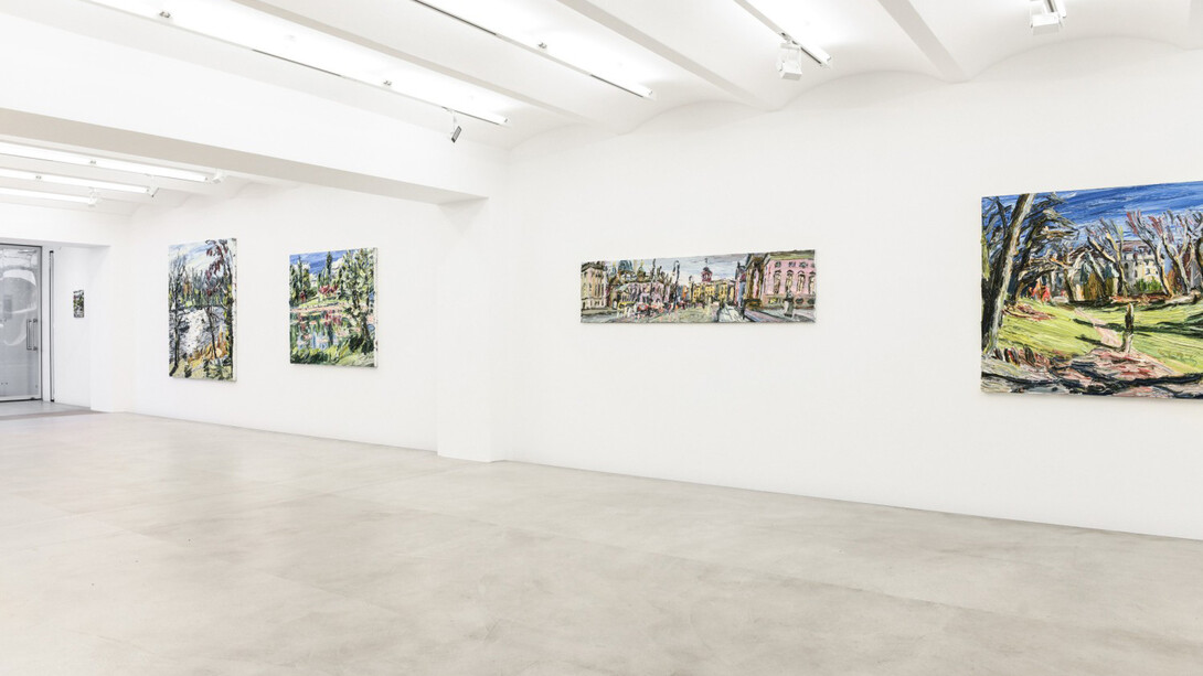 Christopher Lehmpfuhl, Mehr licht, exhibition view. Courtesy of Kornfeld Galerie