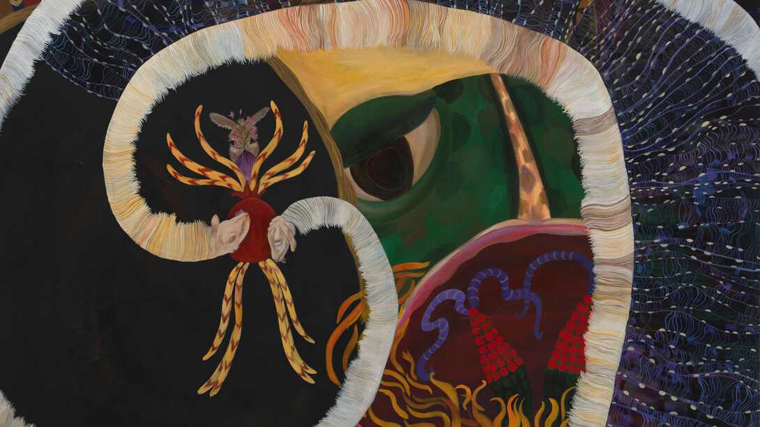 Alyina Zaidi, Fledgling (detail), 2026. Courtesy of Pilar Corrias Gallery