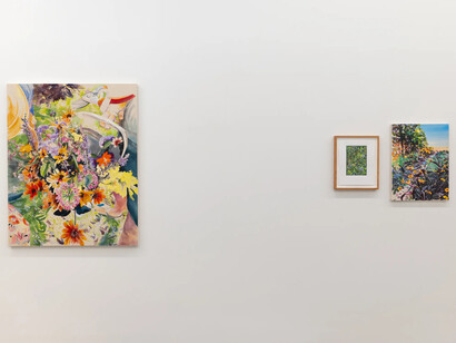 Carly Glovinski, Into the garden, exhibition view. Courtesy of Morgan Lehman Gallery