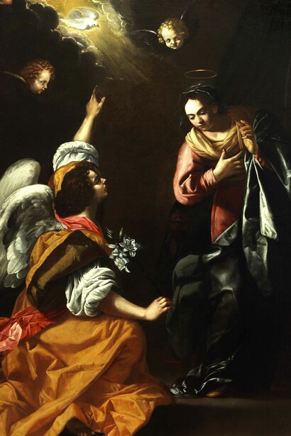 "Annunciazione", 1630, Artemisia Gentileschi, Museo di Capodimonte, Napoli, Italia