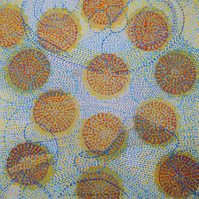 Ayott, Diane, After Affects, 2014, Mixed Media on paper, 20 x 20 in.