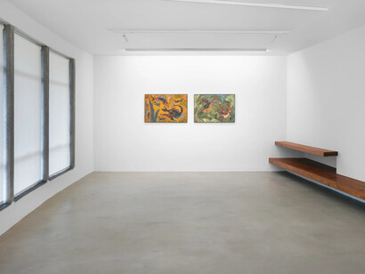 Alvaro Barrington and Chico da Silva, exhibition view. Courtesy of Mendes Wood DM