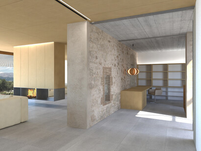 Masia Els Ots. Autor: Agustí Costa. Render: Oscar Morales