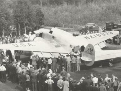 Volo di Howard Hughes, 1938, Fairbanks, Alaska, Stati Uniti