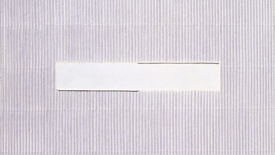 Park Seo-Bo, "Ecriture(描法)No.021015" 2002, Acrylic with Korean Hanji paper on canvas, 162 x 195 cm / 63 3/4 x 76 3/4 in, Courtesy Galerie Perrotin