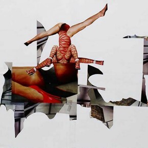 Rckay Rax, survivor of the orgasm, mixed media on paper, 590 x 836 mm, Photography Adam Laycock