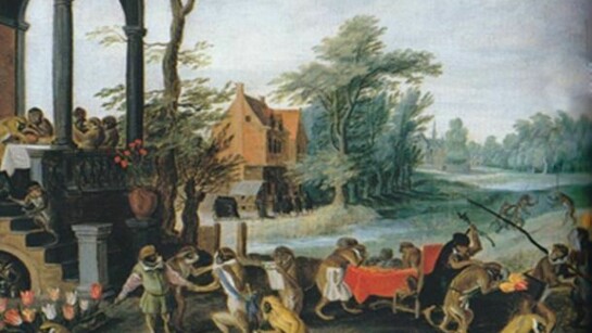 Satira della Tulipomania (1640)di Jan Brueghel the Younger