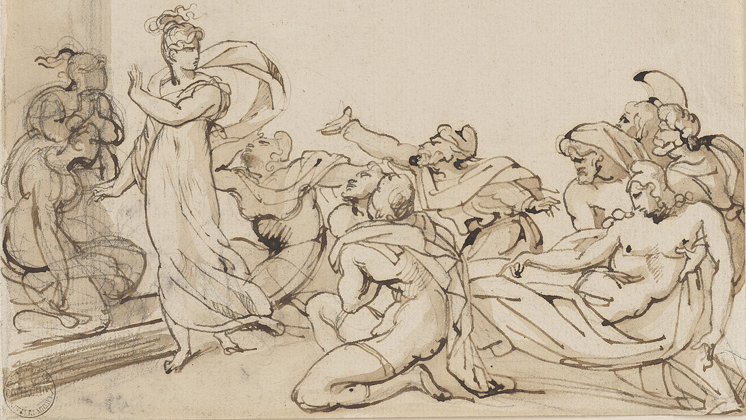 Théodore Géricault, Oenone refusant de secourir Pâris, 1816. Avec l'aimable autorisation de la Galerie nationale du Canada