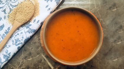 Tarhana Soup or Tarhana Çorbası is a classic Turkish recipe