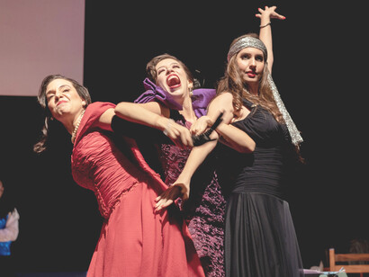 Pieza de teatro musical 'Una fiesta salvaje de Boris Vian' (Fotografía de Ygnacio Narea)