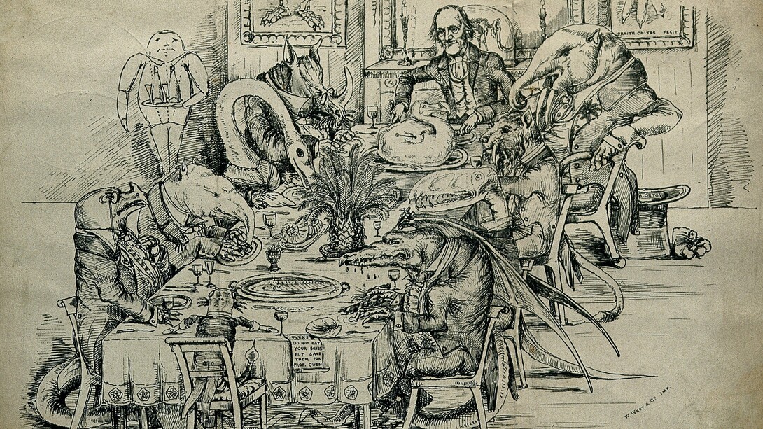 "Sir Richard Owen", litografía de A. Orton a partir de E. C. Rye, siglo XIX