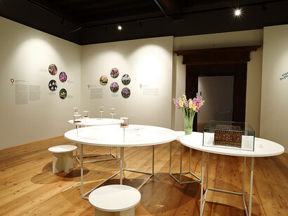 Flowers, personally. Of myths, symbols, fragrance and love, exhibition view. Courtesy of Schloss Trautenfels